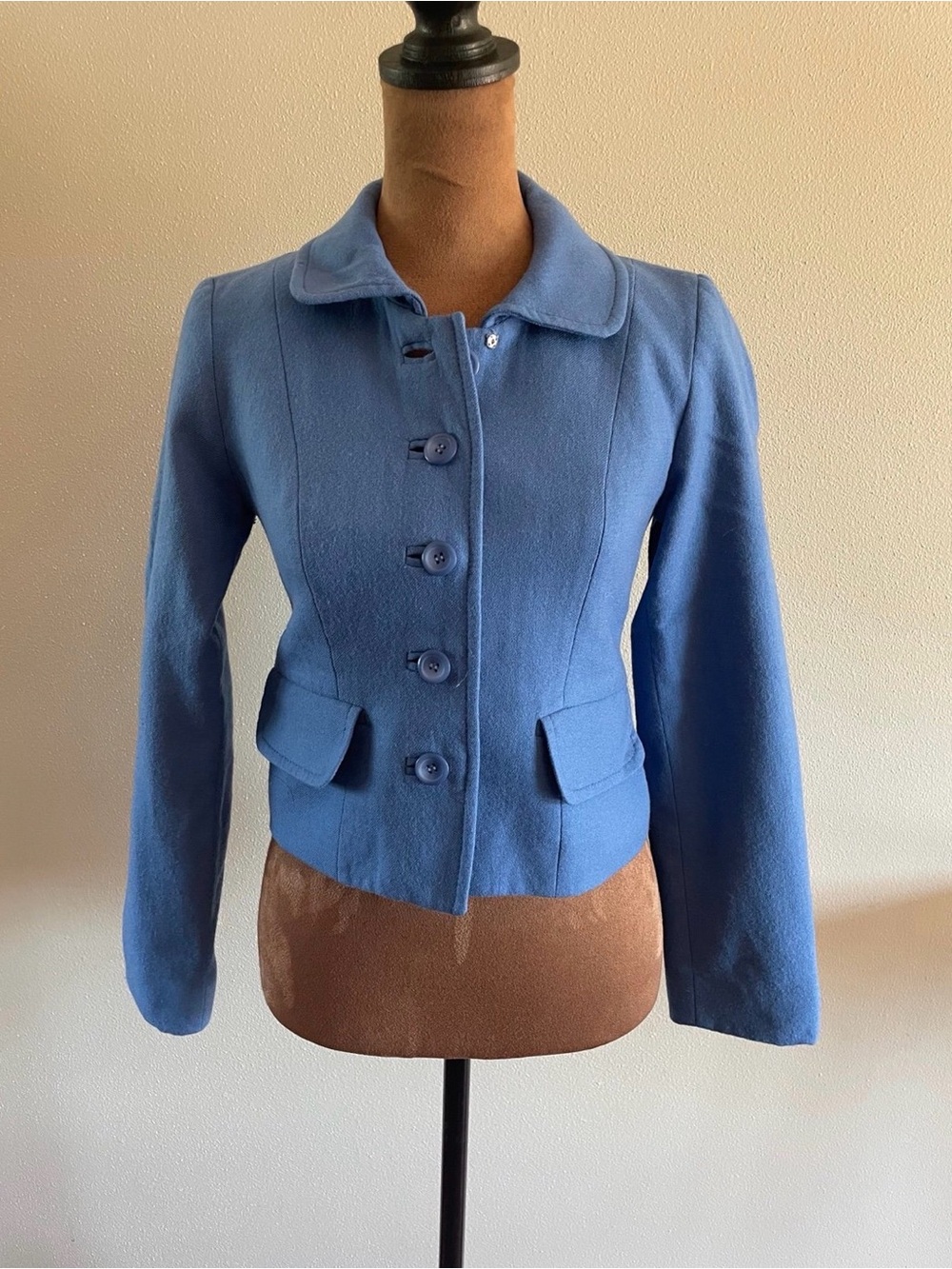 Pendleton Cornflower Blue Tailored Button-Front Jacket